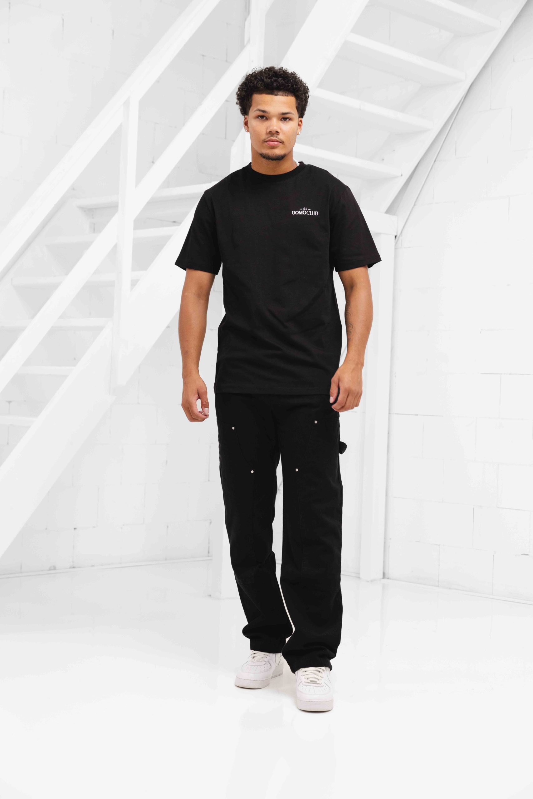 24 Uomo Club T-shirt Heren Zwart