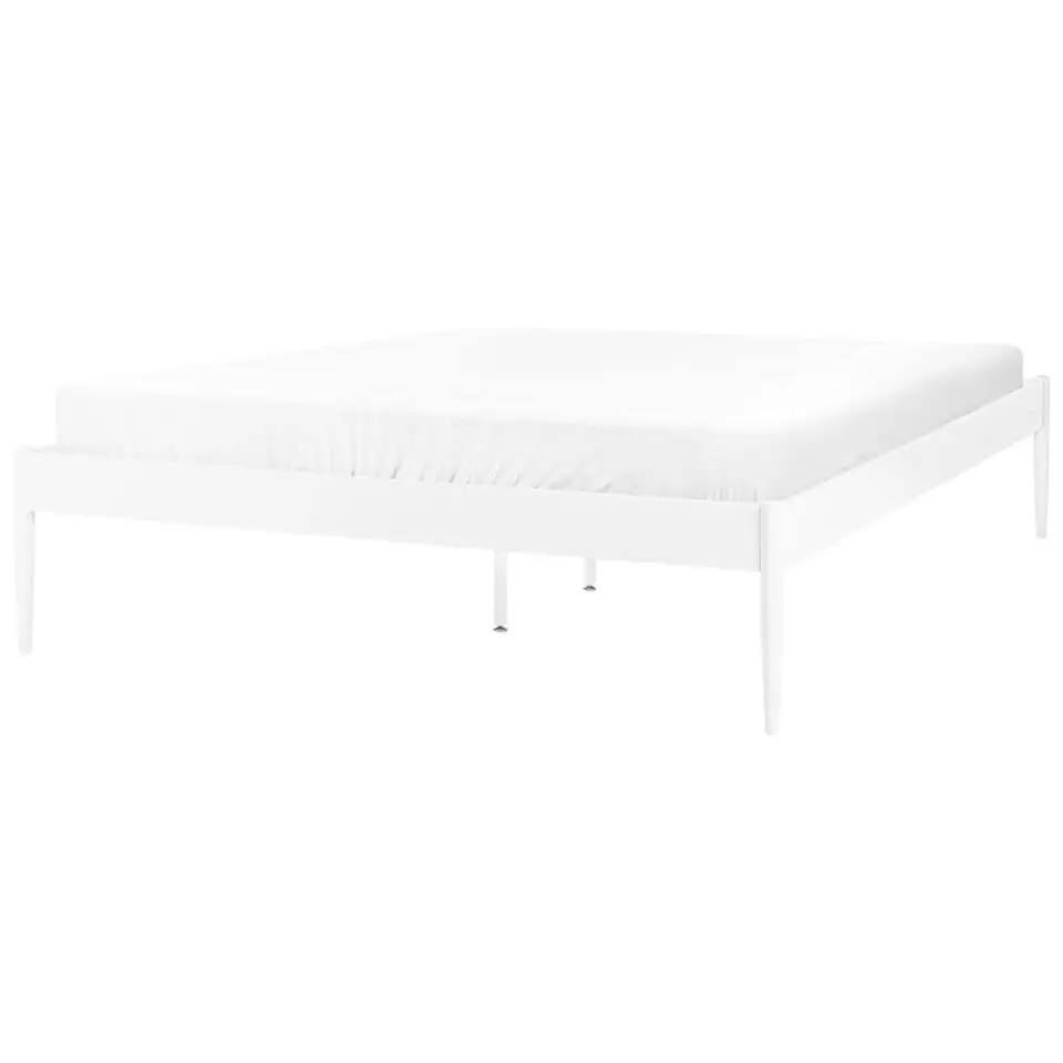 VAURS - Tweepersoonsbed - Wit - 140 x 200 cm - Staal