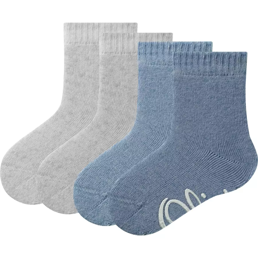s.Oliver Socken Baby originals organic ABS 4er-Pack jeans melange