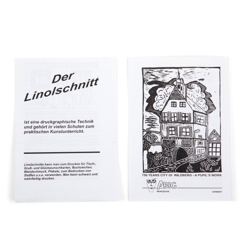 Abig Linoldruck Werkzeugkasten