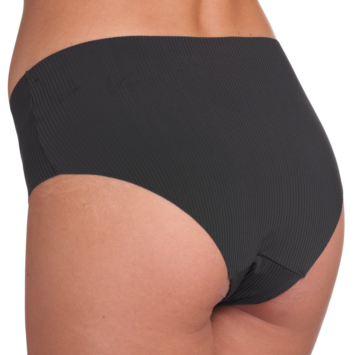 Gina Benotti Damen Seamless-Panty mit Rippstruktur dunkelgrau