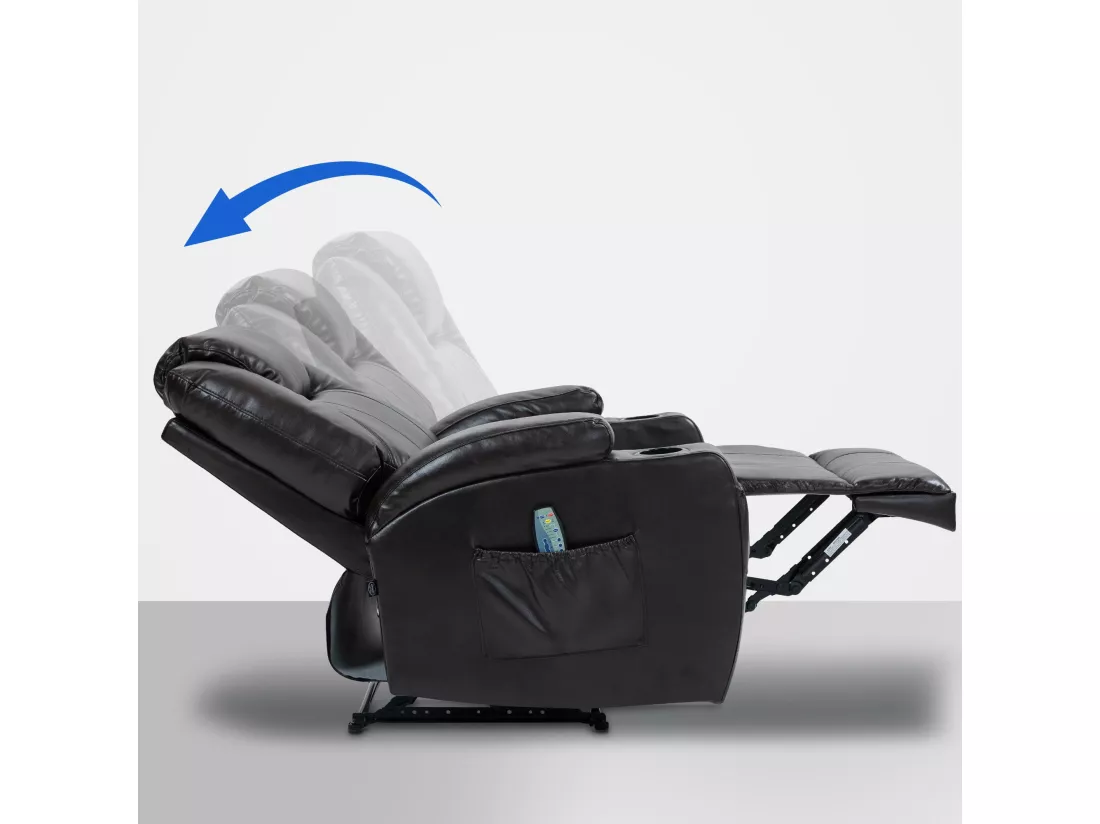 Fauteuil - Similicuir - Marron - Galena