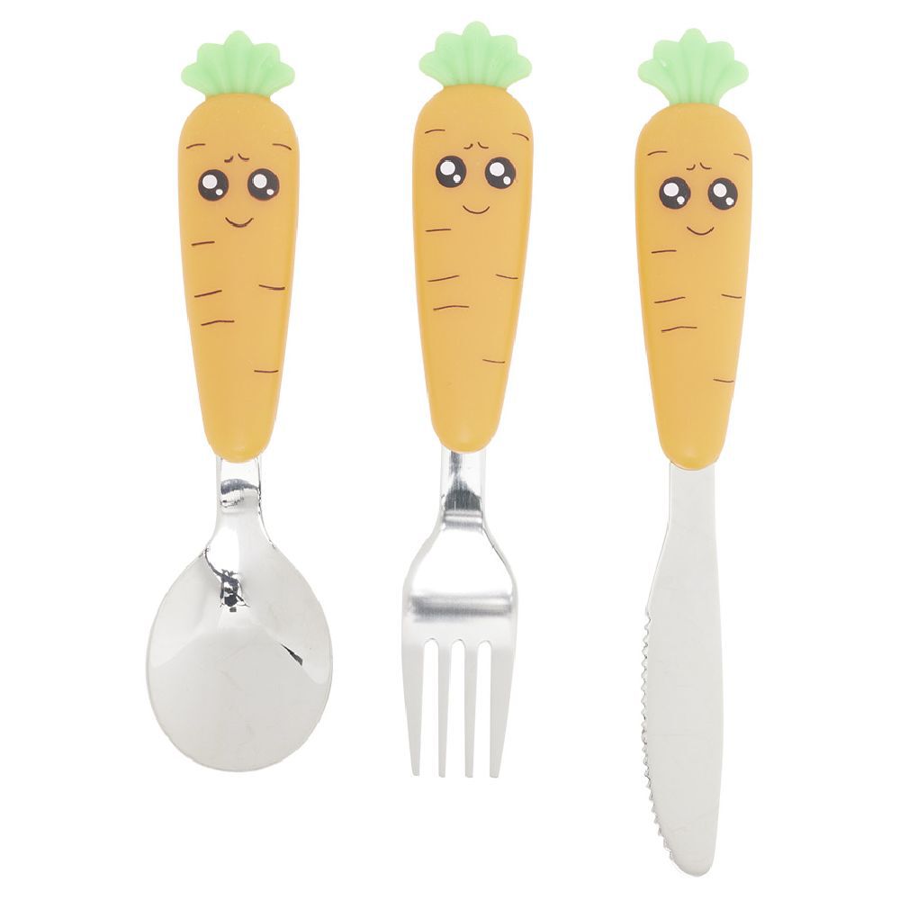 Set couverts enfant carotte orange