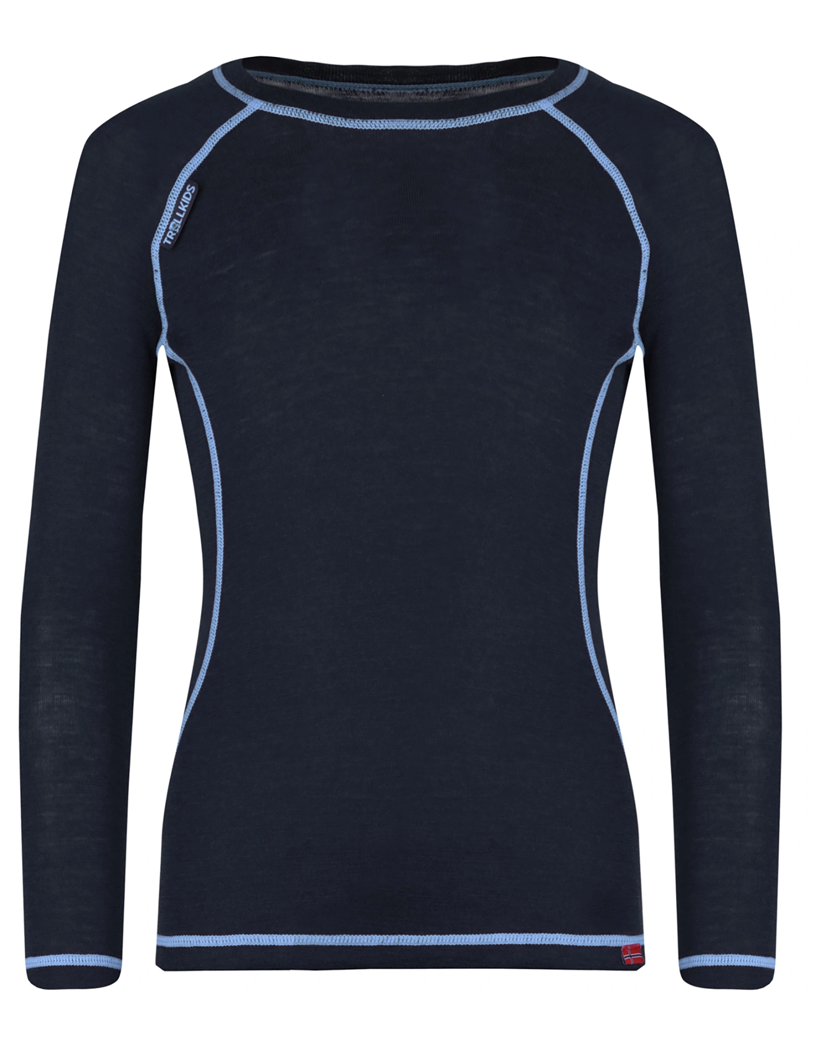 Unterwäsche-Set MERINO BASELAYER mit Wolle lang in anthracite/blue