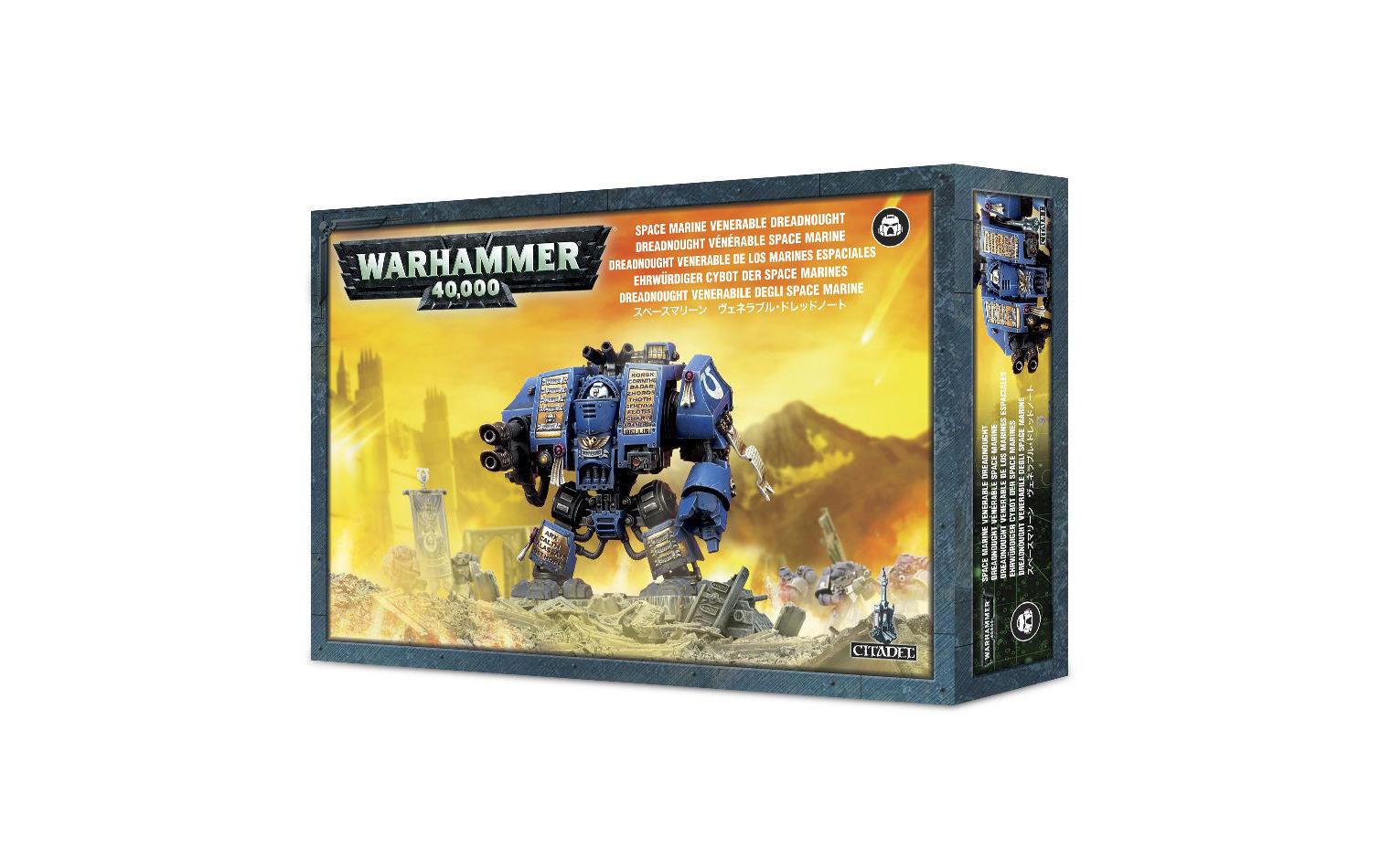 Figur Warhammer 40.000 Space Marine Venerable DreadnoughtWarhammer Miniaturen Bausatz