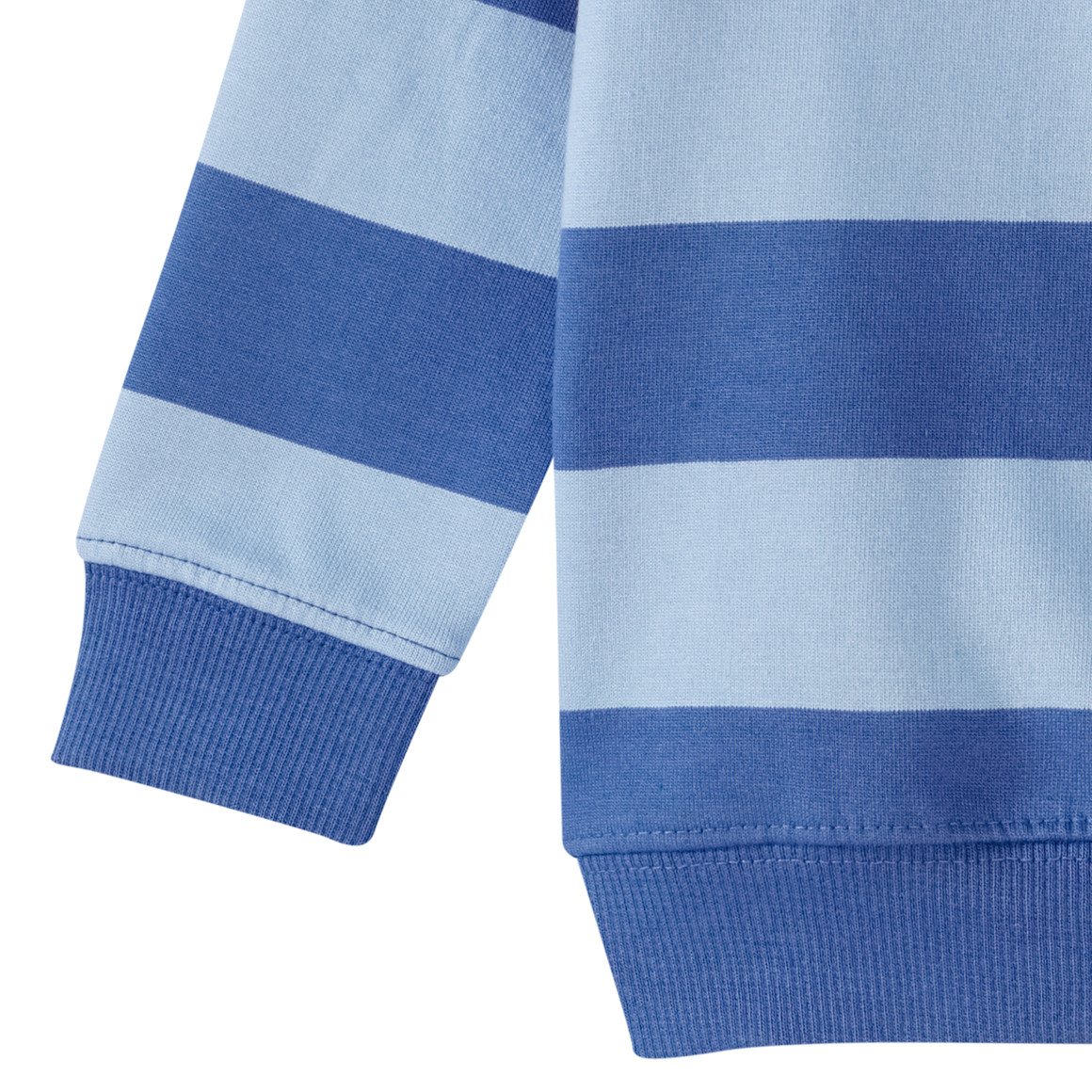 Topomini Baby Sweatshirt mit Streifen blau / hellblau