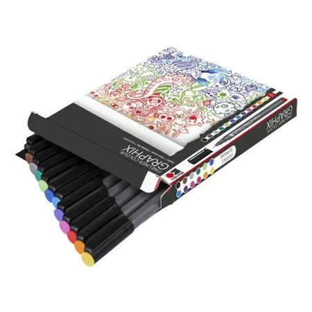 Marabu Fineliner, Colour Doodle Supreme, 12-teilig