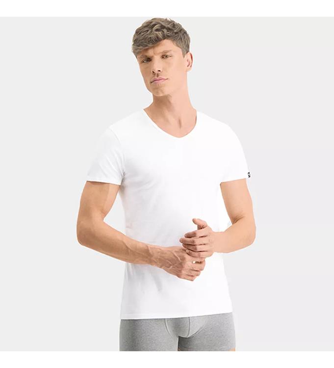 PUMA Men Basic 2P V-Neck T-Shirt