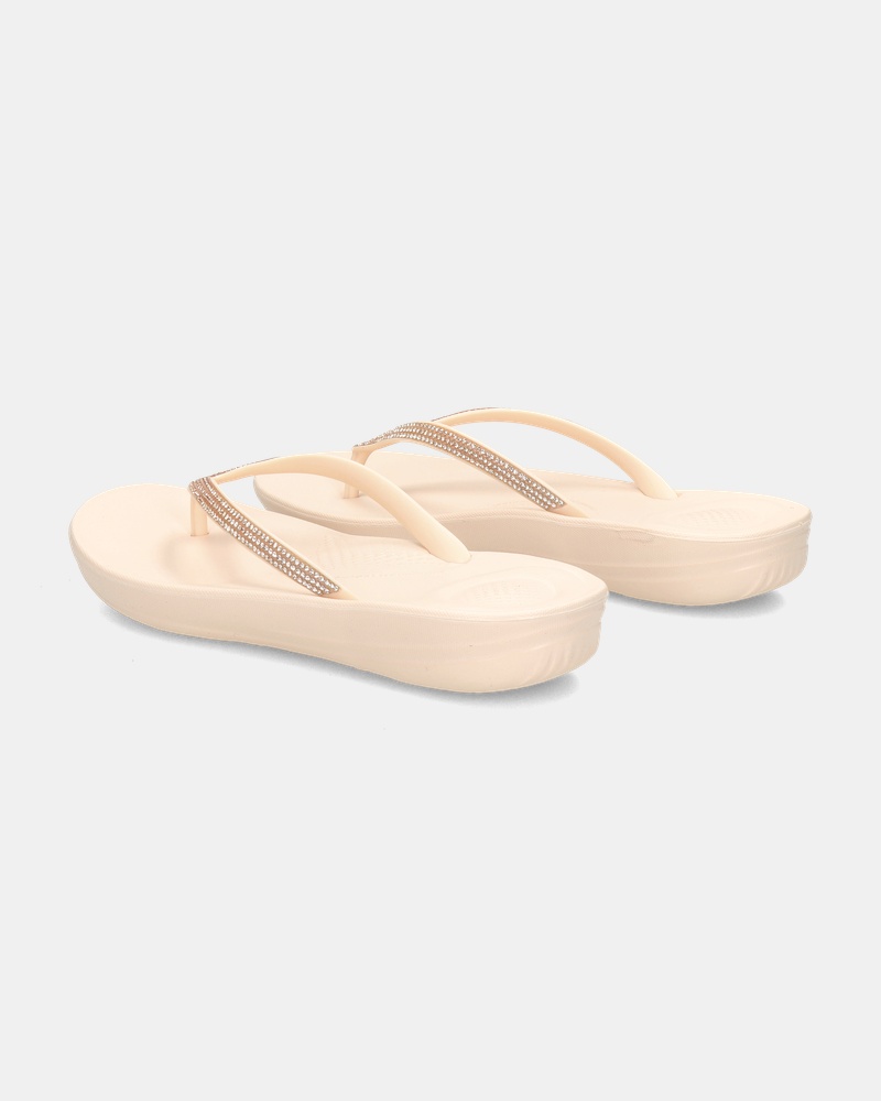 Fitflop Iqushion Sparkle Slippers  - beige
