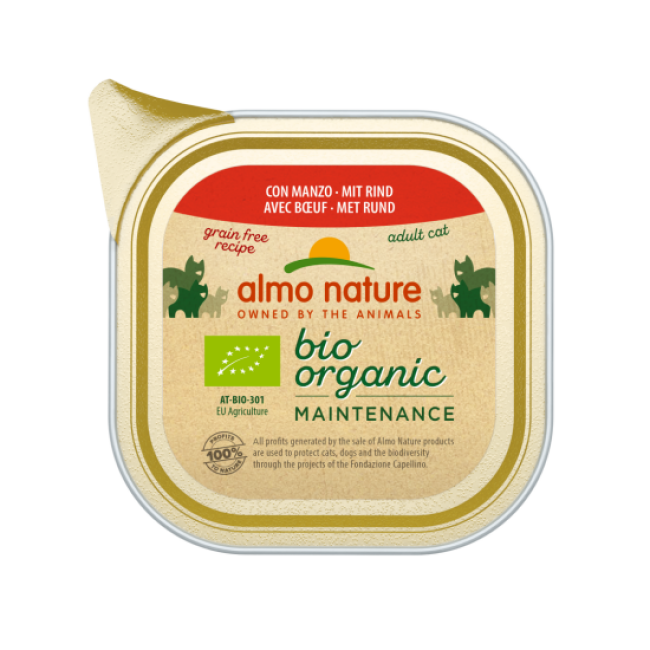 Pâtée pour chat Almo Nature Bio Organic