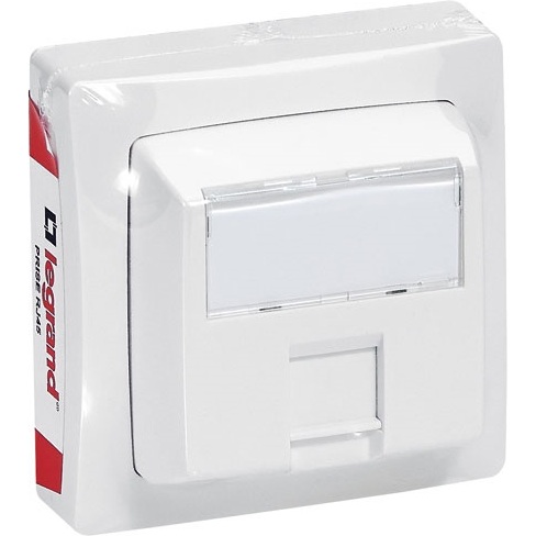 Prise  - RJ45 - CAT5E FTP - complet - en saillie - blanc