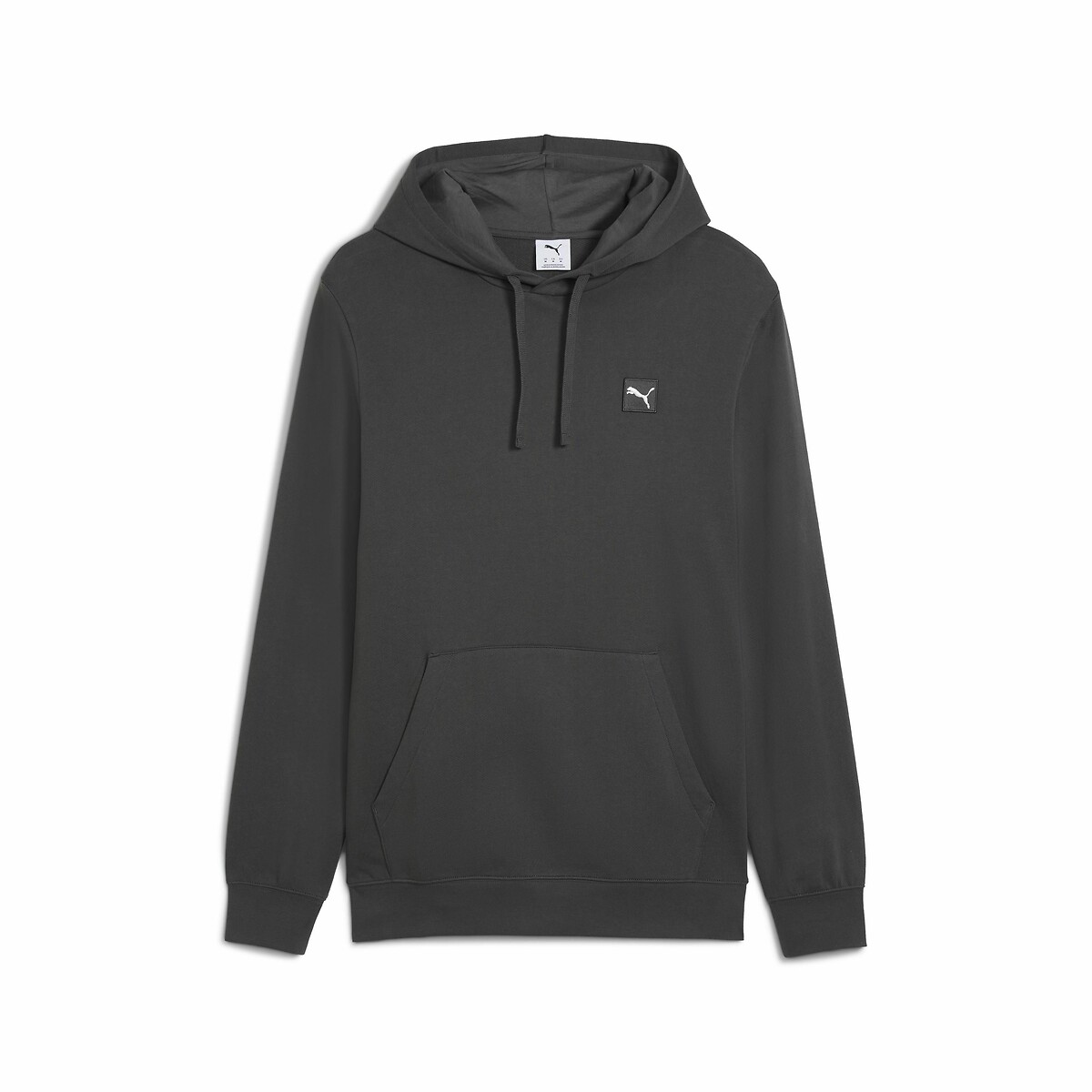 PUMA<br>Moletom com capuz e logo quadrado bordado