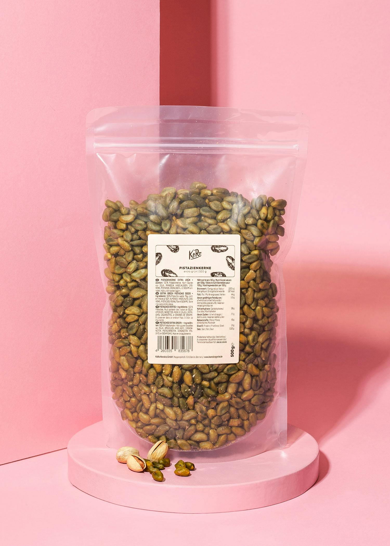 Extra grüne Pistazienkerne 500 g