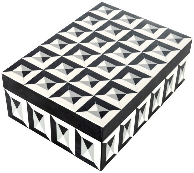 Juwelenbox Black White Groot 212088 Licia B20 x D29 x H10 cm