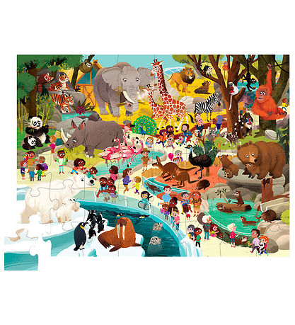 Crocodile Creek Puzzlespiel - 48 Teile - Tag im Zoo