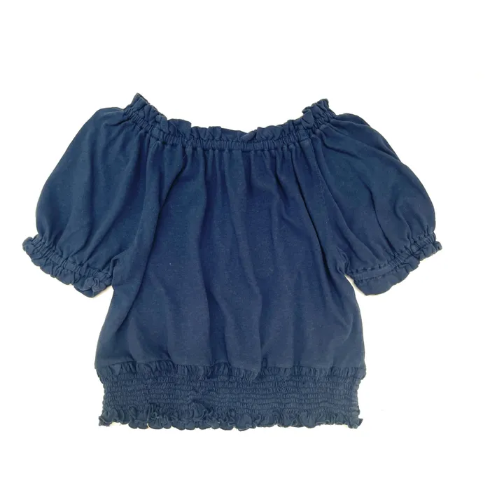 Longlivethequeen Blouse Tricot Coton Bio | Bleu marine