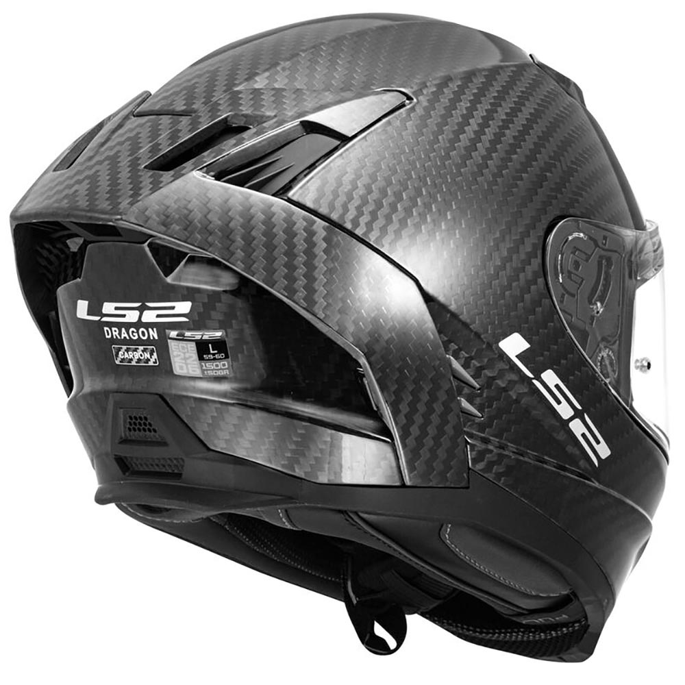 LS2 - Casque FF807 Dragon Carbon Carbone / Mat