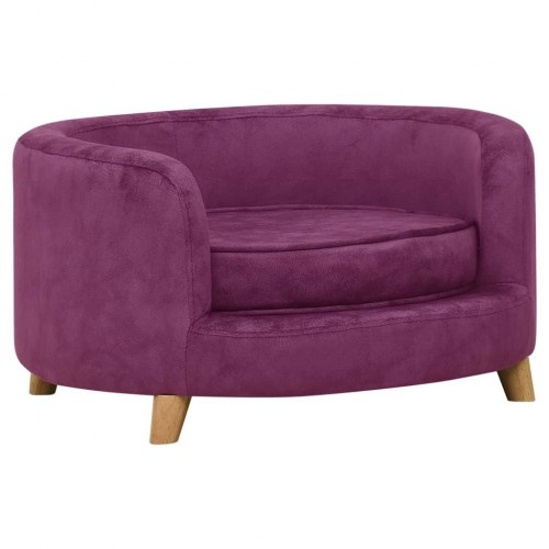 Sofá redondo para cães, roxo