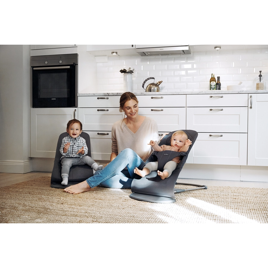 BABYBJÖRN Babywippe Bliss Cotton Anthrazitgrau