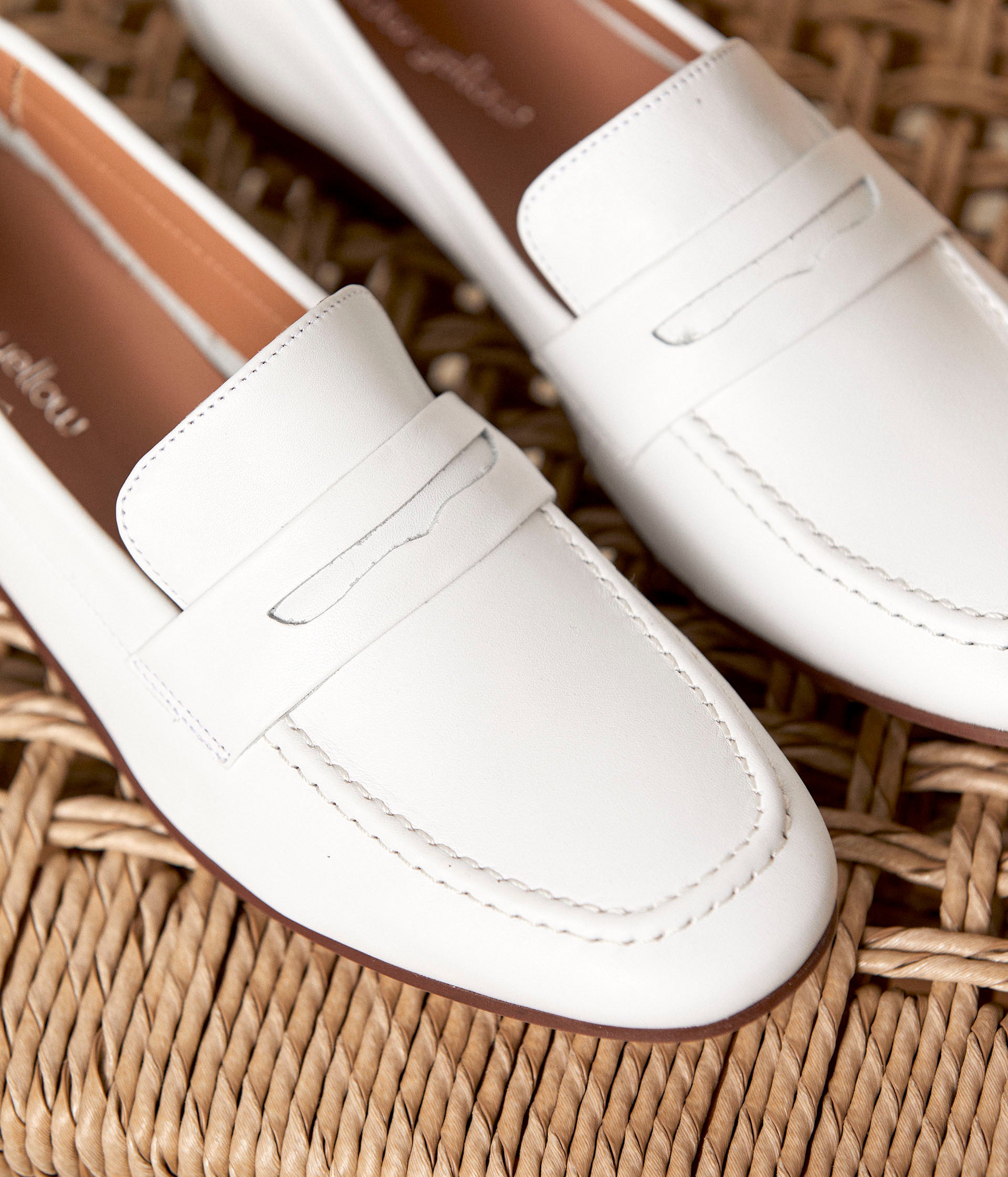Mocassins blancs Judith