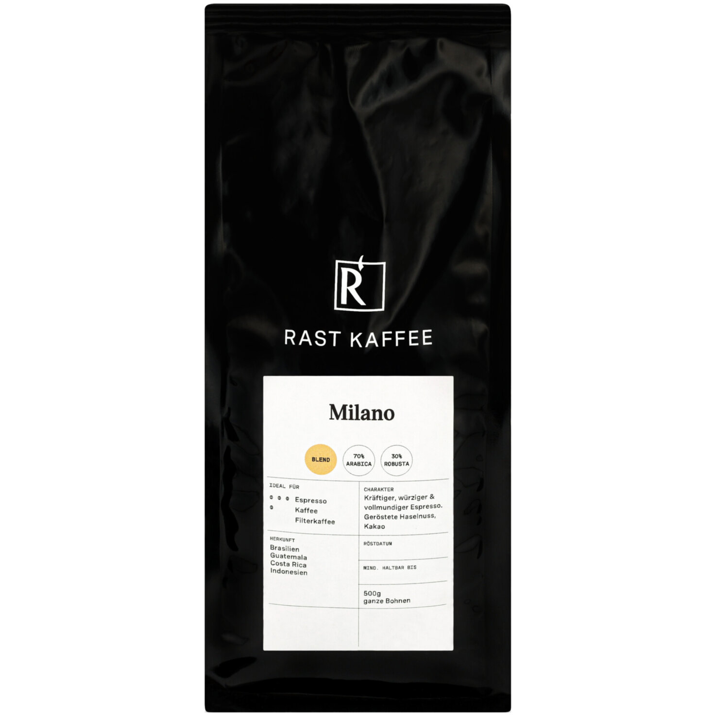 Rast Kaffee Bohnenkaffee Milano