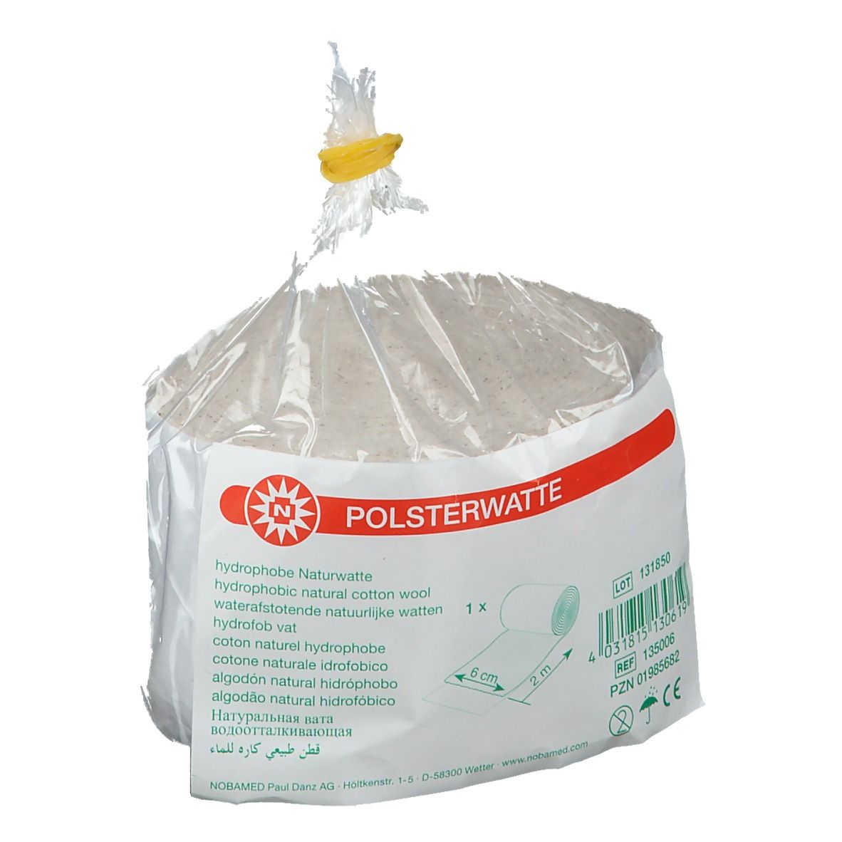 Nobamed® Polsterwatte gerollt 6 cm x 2 m