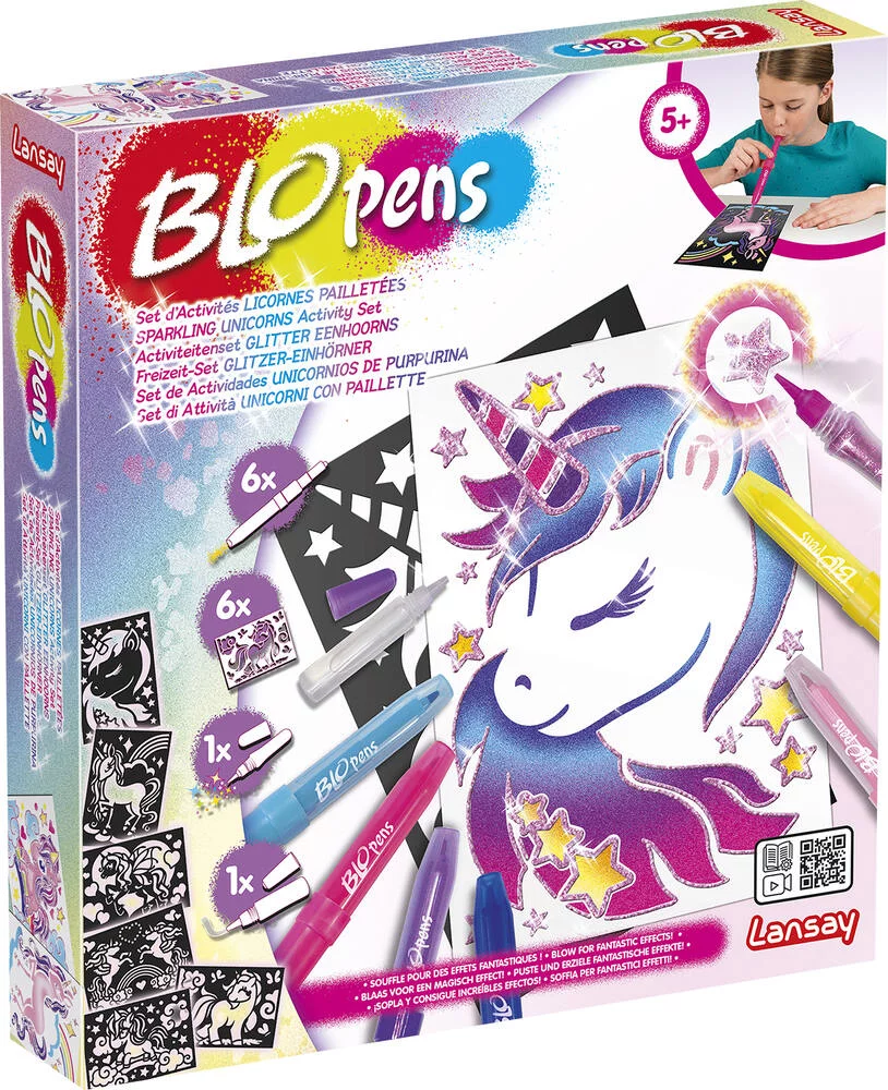 BLOPENS SET D'ACTIVITES LICORNES PAILLETTEES