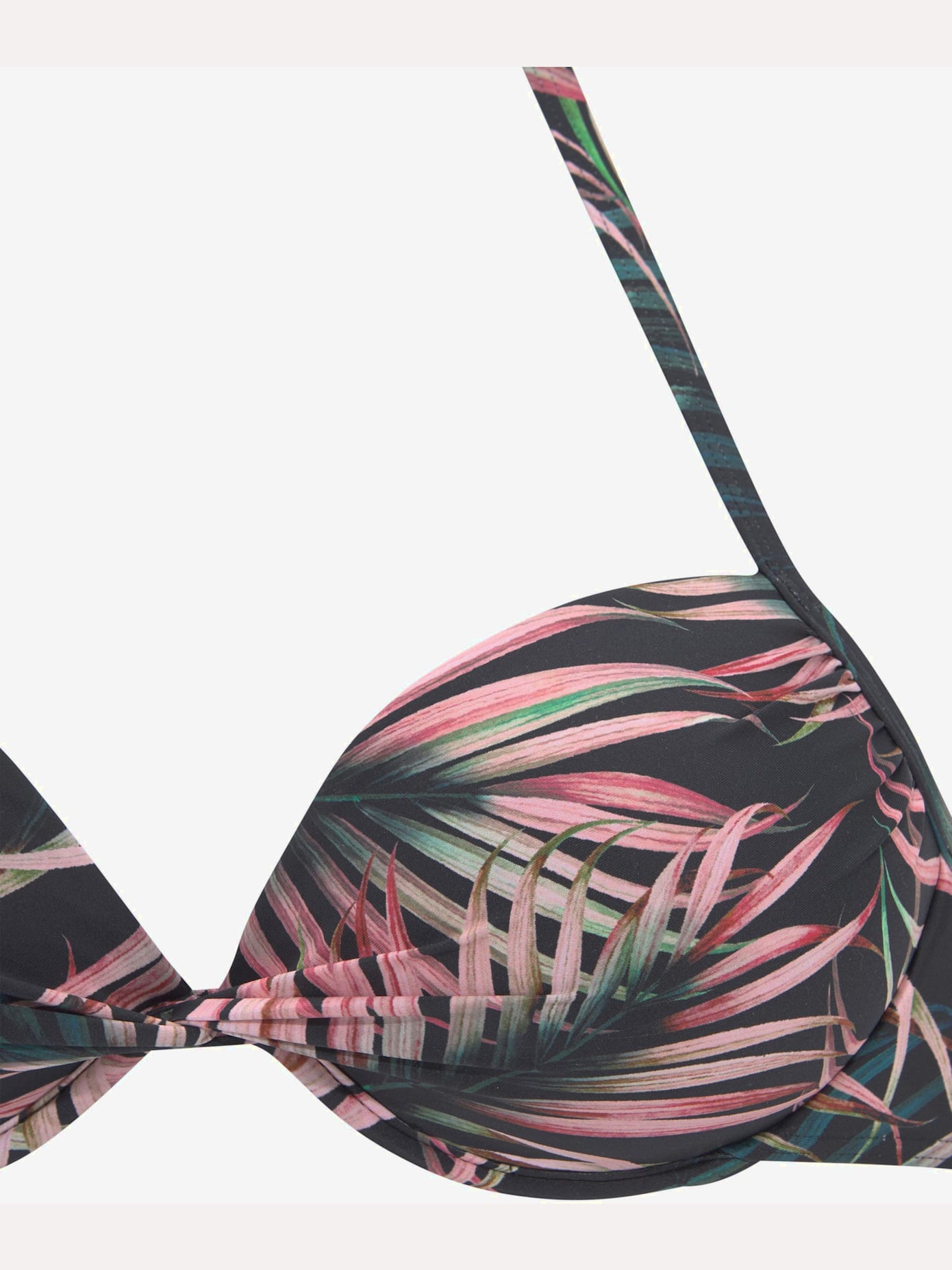 Haut de bikini push-up imprimé tropical