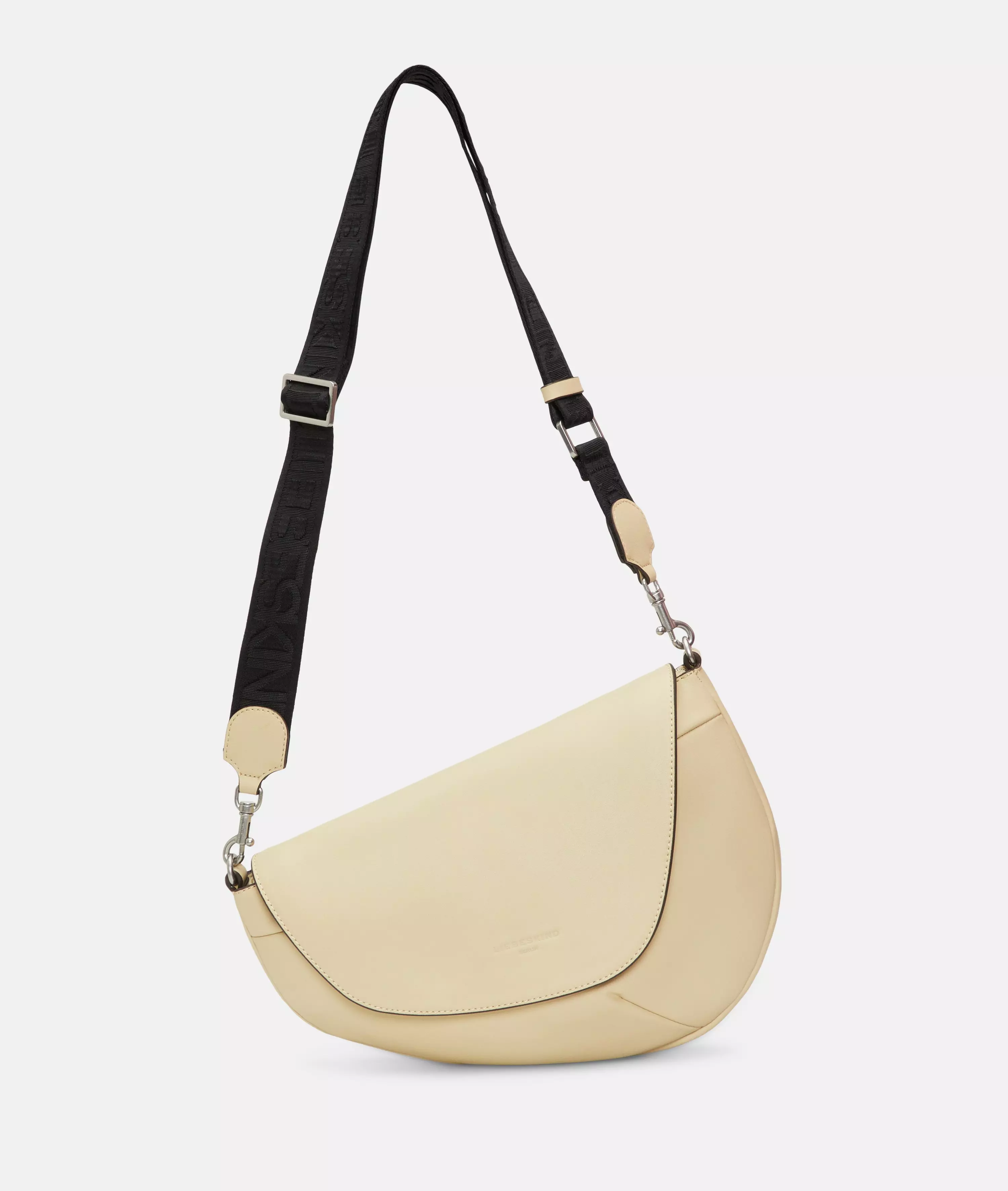 Oval Shoulder-Bag M Spacious shoulder bag made from recycled leather