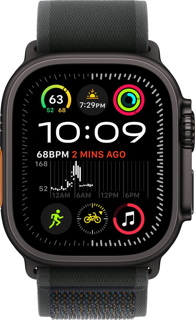 Apple Watch Ultra 2 49mm GPS+CEL (Black Titanium/Black Trail Loop) M/L