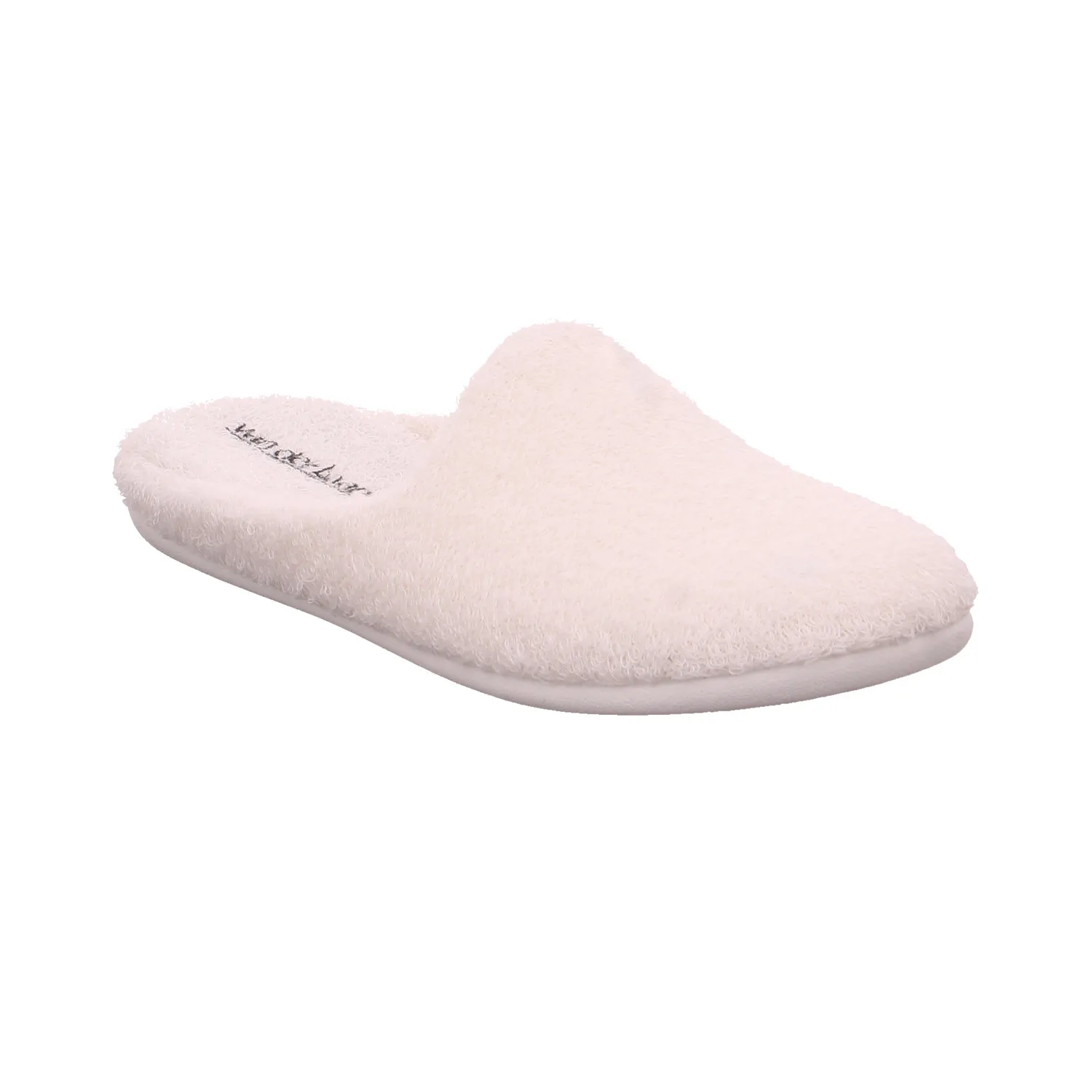 VAN DER LAAN Hausschuh Offwhite Textil