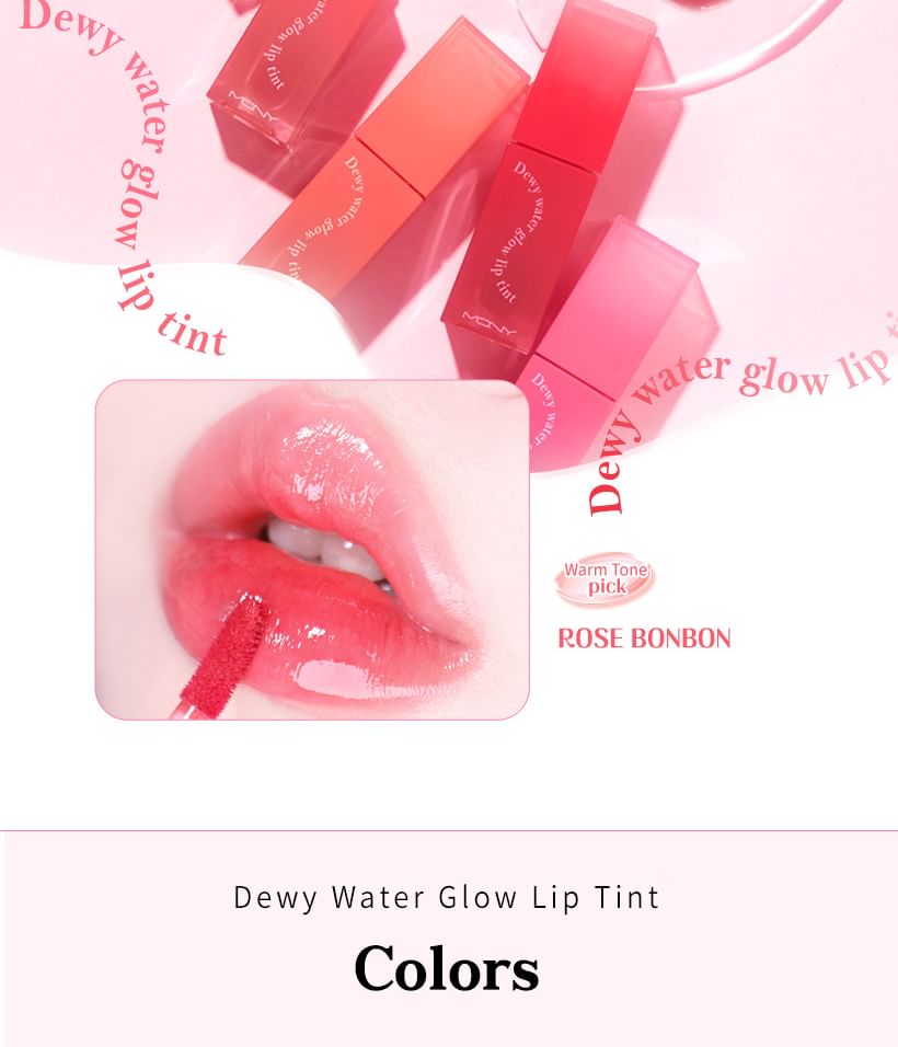 MACQUEEN - Dewy Water Glow Lip Tint - 5 kleuren