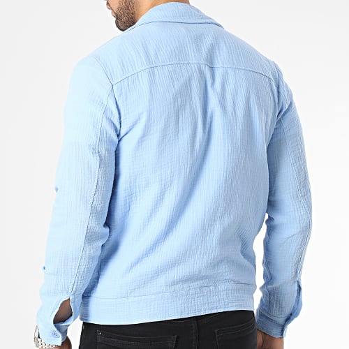 Chemise Manches Longues Bleu Clair