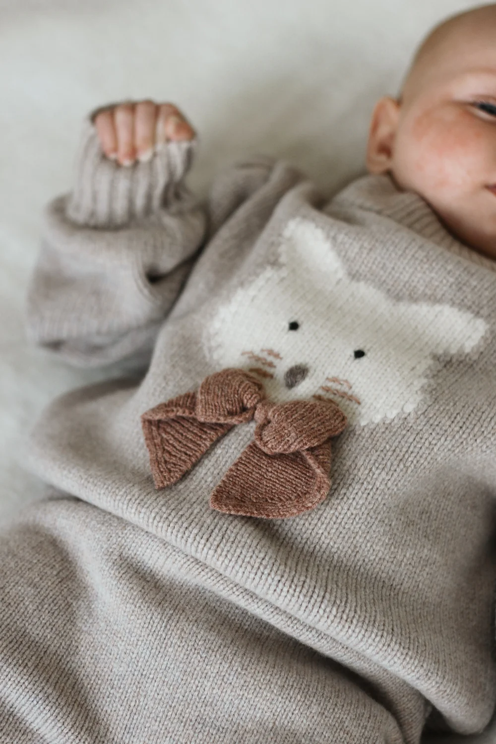Denna Merino Wool Sweater | Cat | Ash Rose