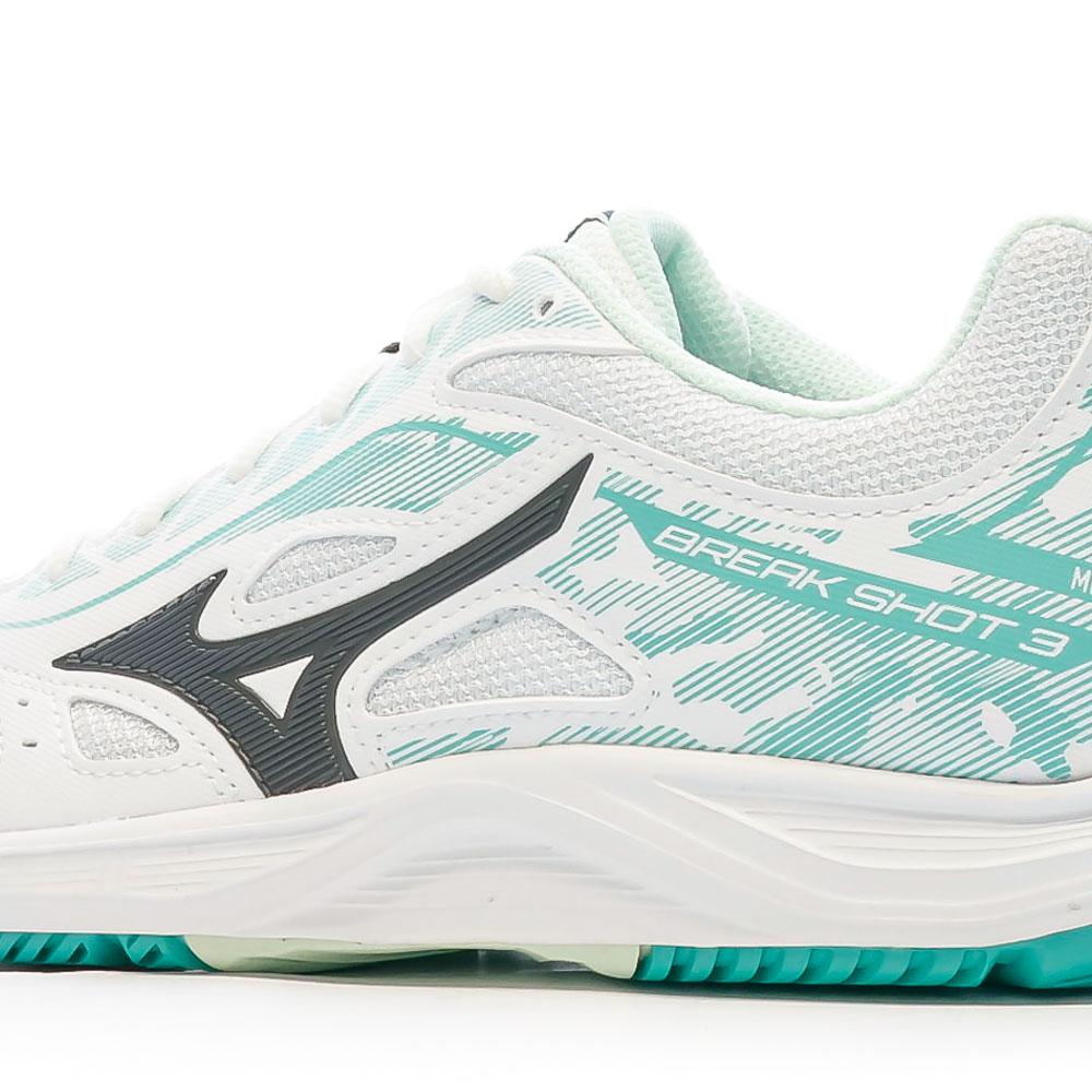 Mizuno Chaussures de tennis Blanc/Bleu Femme Mizuno Breakshot