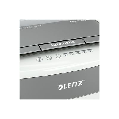 Leitz IQ Autofeed Small Office 50 - Destructeur de documents coupe croisée - 50 feuilles - Corbeille 20 litres
