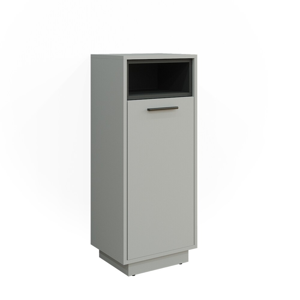 Vicco Midischrank Badschrank Badezimmermöbel Beatrice Grau Anthrazit modern 38x80 Badezimmer Schrank Badmöbel Schranktür Schrankfach Ablage Aufbewahrung