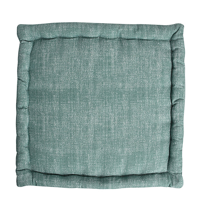 Pouf Soan Chambray JBY Creation vert l.40 x H.30 cm