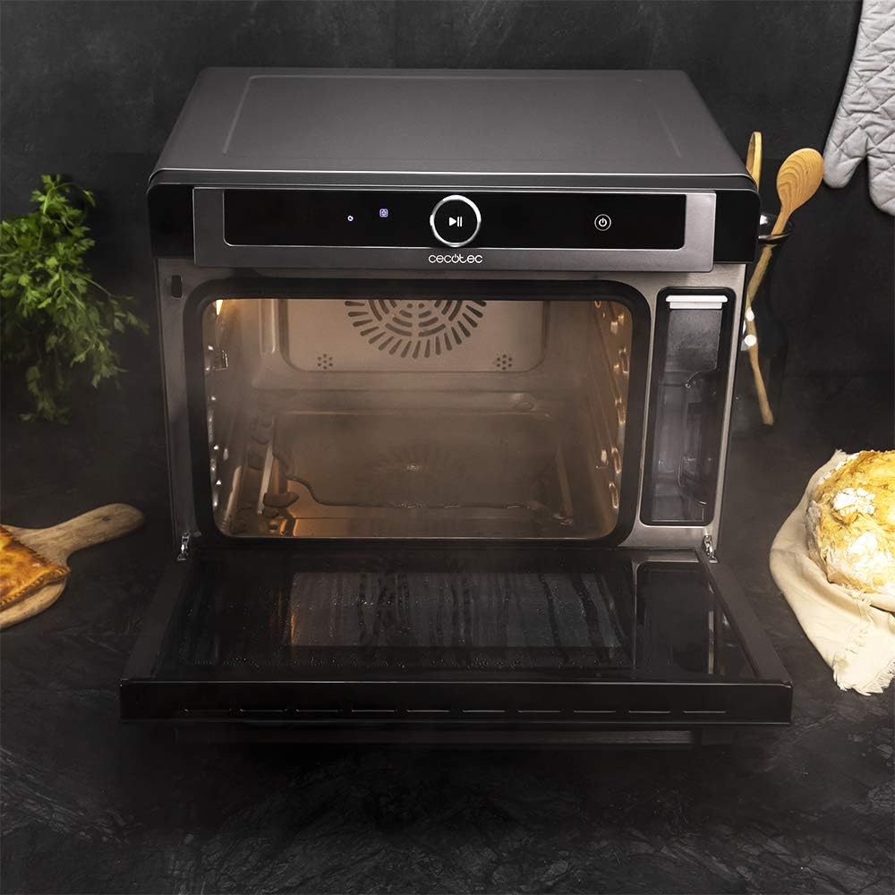 Cecotec Dampfofen Bake&Steam 4000 Combi Gyro. 2400W, 3-in-1-Ofen: Dampf, Konvektion und Ölfritteuse, 40 Liter Kapazität, 7 Funktionen