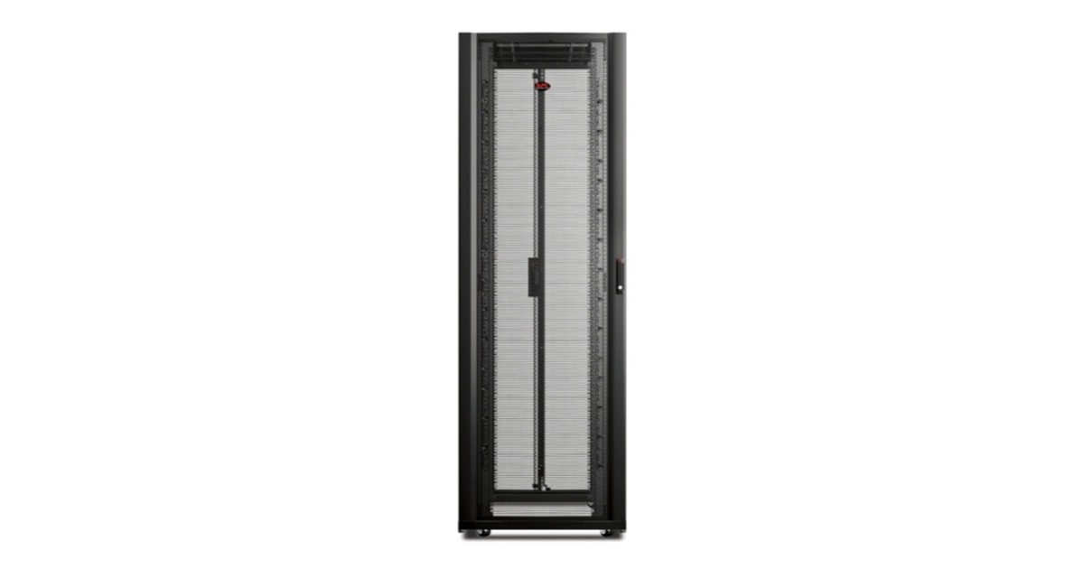 APCNetShelter SX 48U met zijpanelen, breed en diep server rack  (Zwart, 750 x 1200 x 2258mm, incl. verticale kabelmanagers)