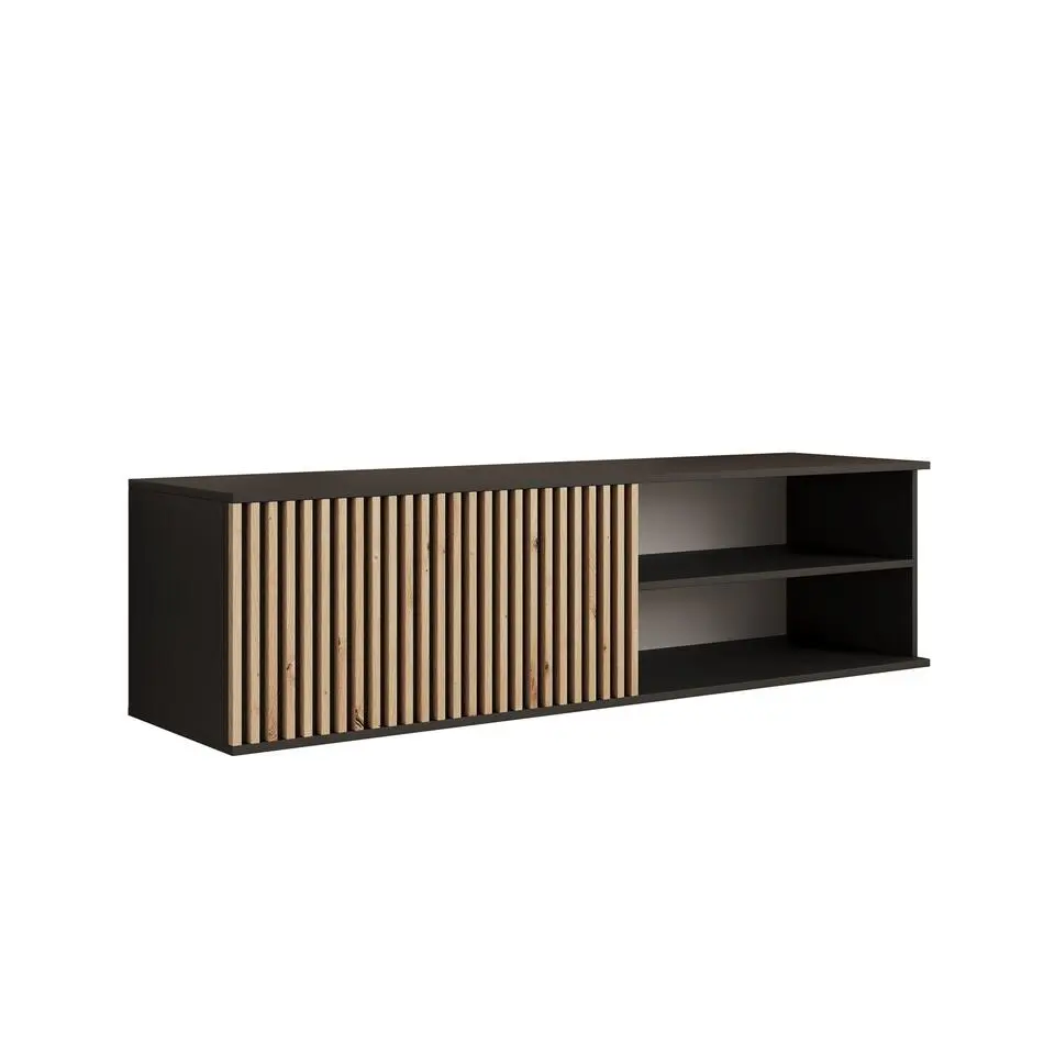 Meubella - TV-Meubel Marbella - Zwart - 150 cm