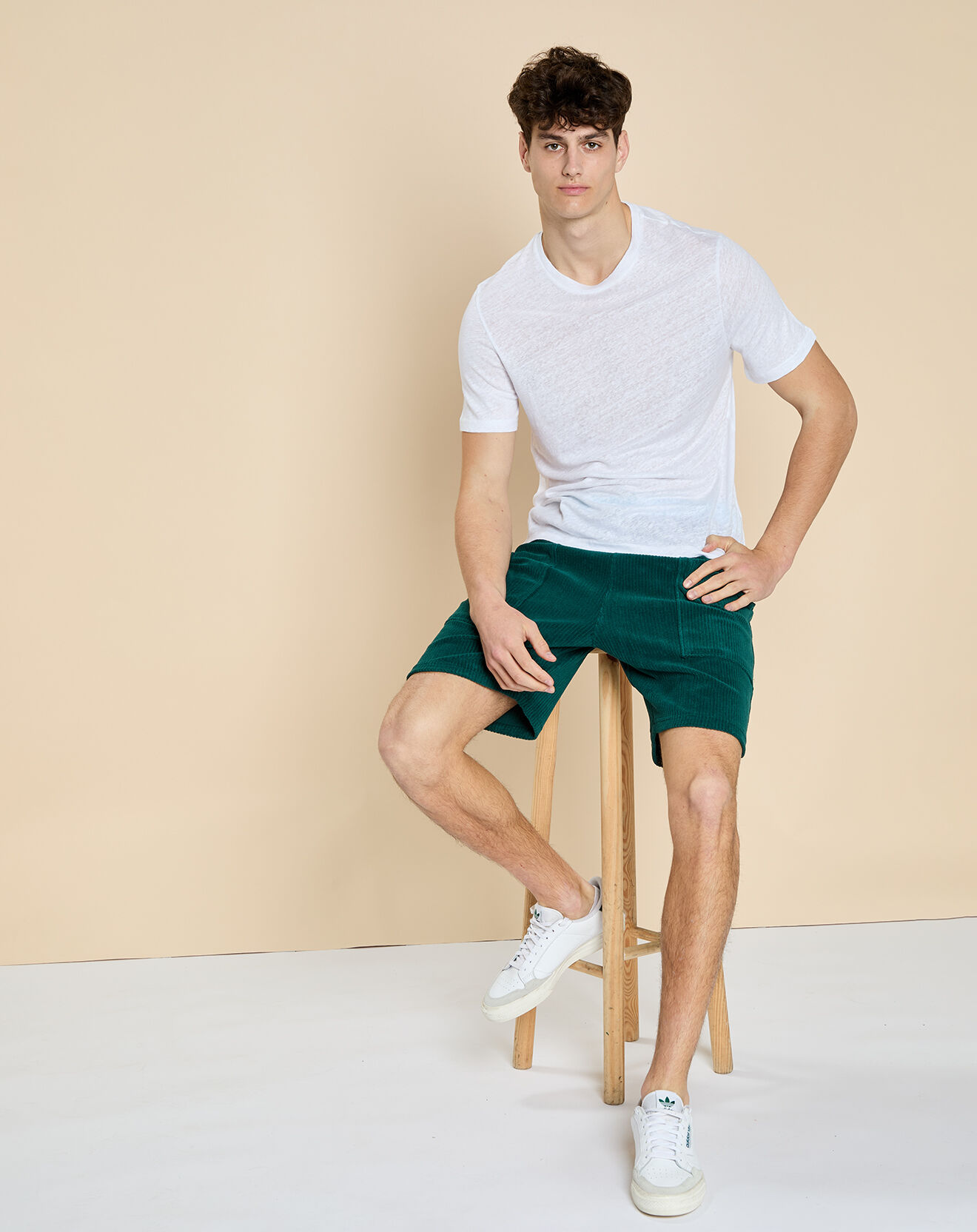 Harris Wilson T-Shirt 100% Lin Humbert blanc