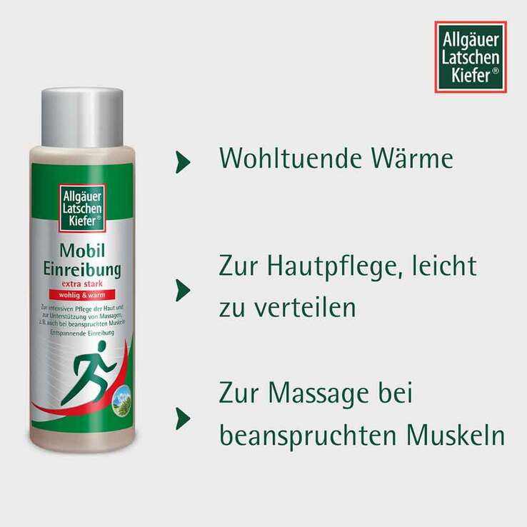 Allgäuer Latschenkiefer Einreibung wohlig & warm, 250 ml
