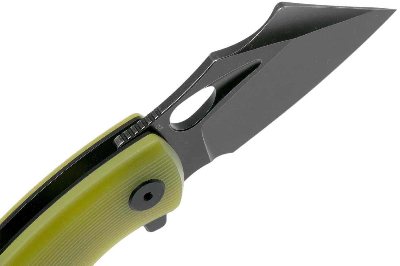 Bestech Lizard BG39F Lime G10, Black Stonewashed zakmes