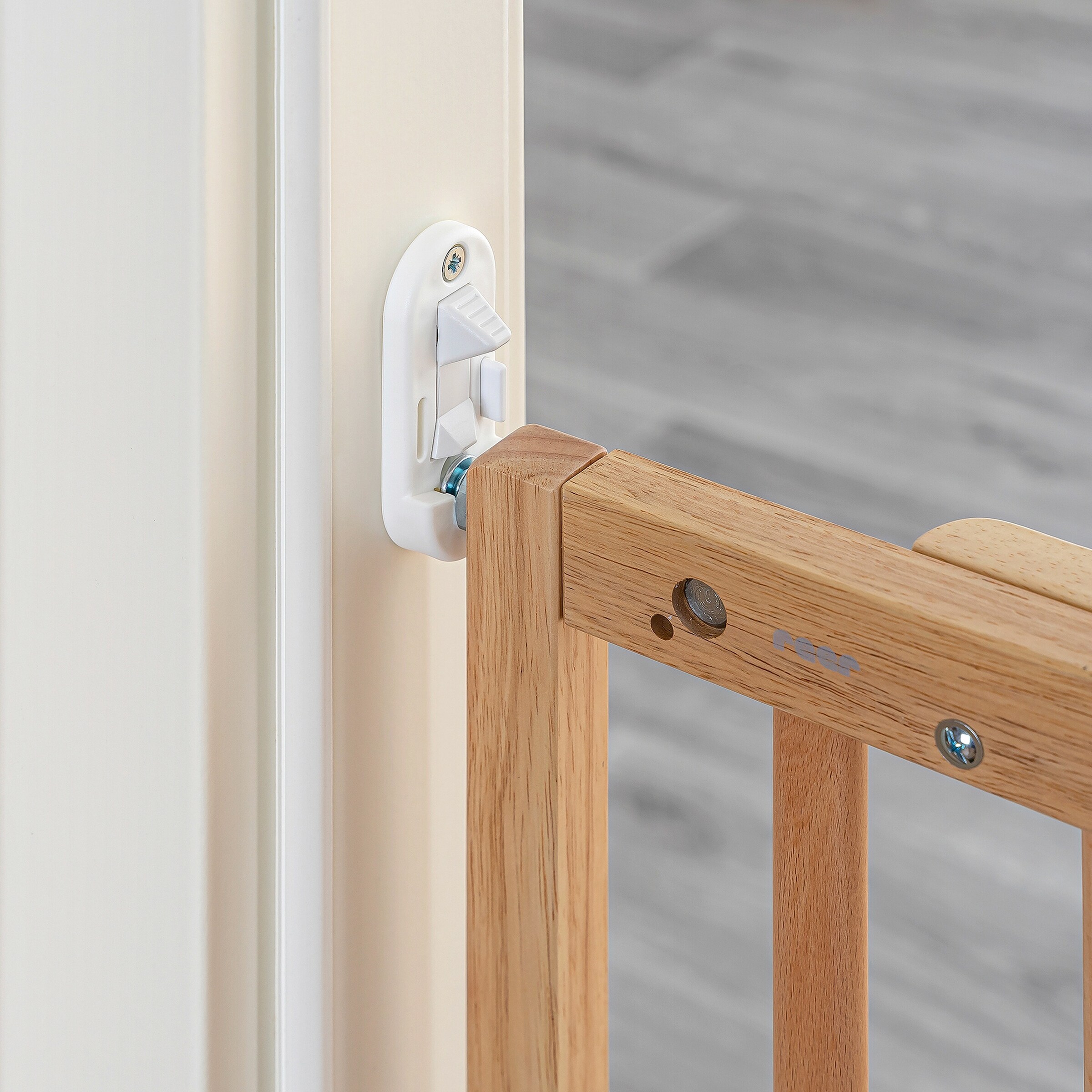 reer Tür- und Treppenschutzgitter Baukasten Schraubgitter natur