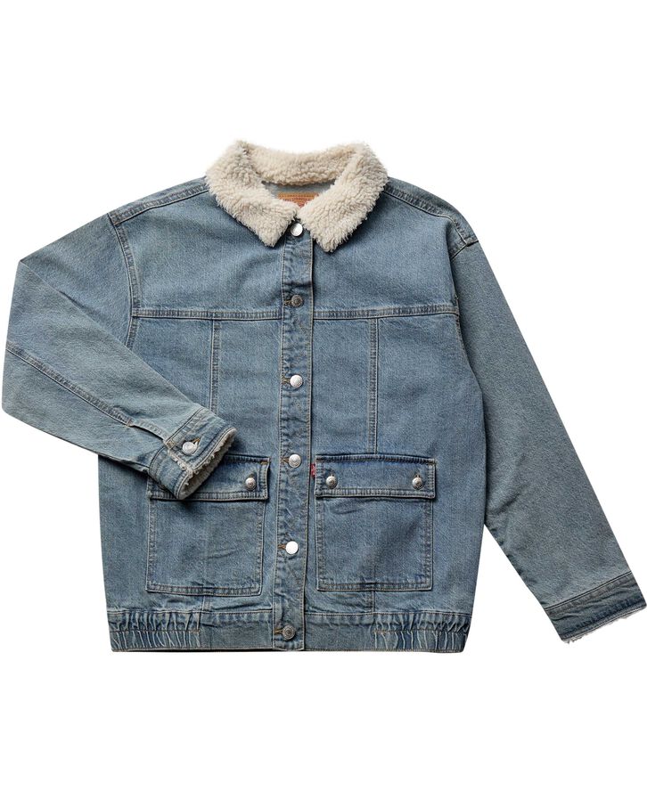Levi's LVG DENIM JACKET W/ SHERPA COL Gold country