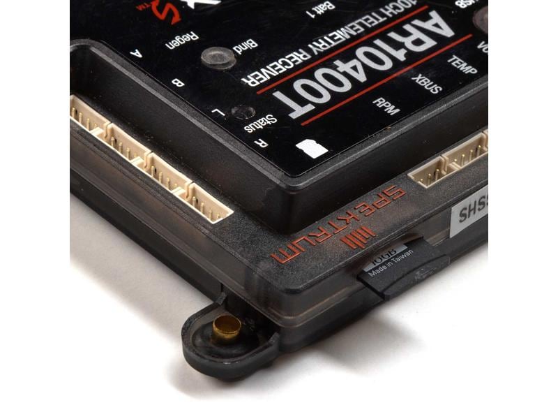 Spektrum Empfänger AR10400T Powersafe 10-Kanal DSMX Telemetriefähiger Empfänger mit Akkuweiche und 2 Satellitenempfänger
