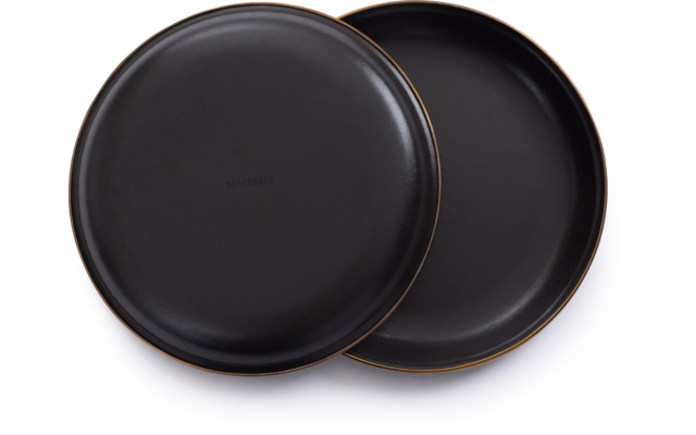 Barebones Enamel emailliertes Salatteller Set 2 teilig