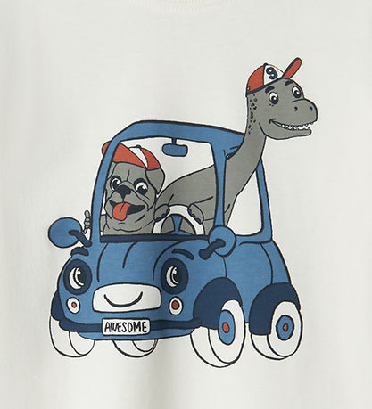 Name It Bluse - NmmVictor - Jet Stream/Cute Car With Animals