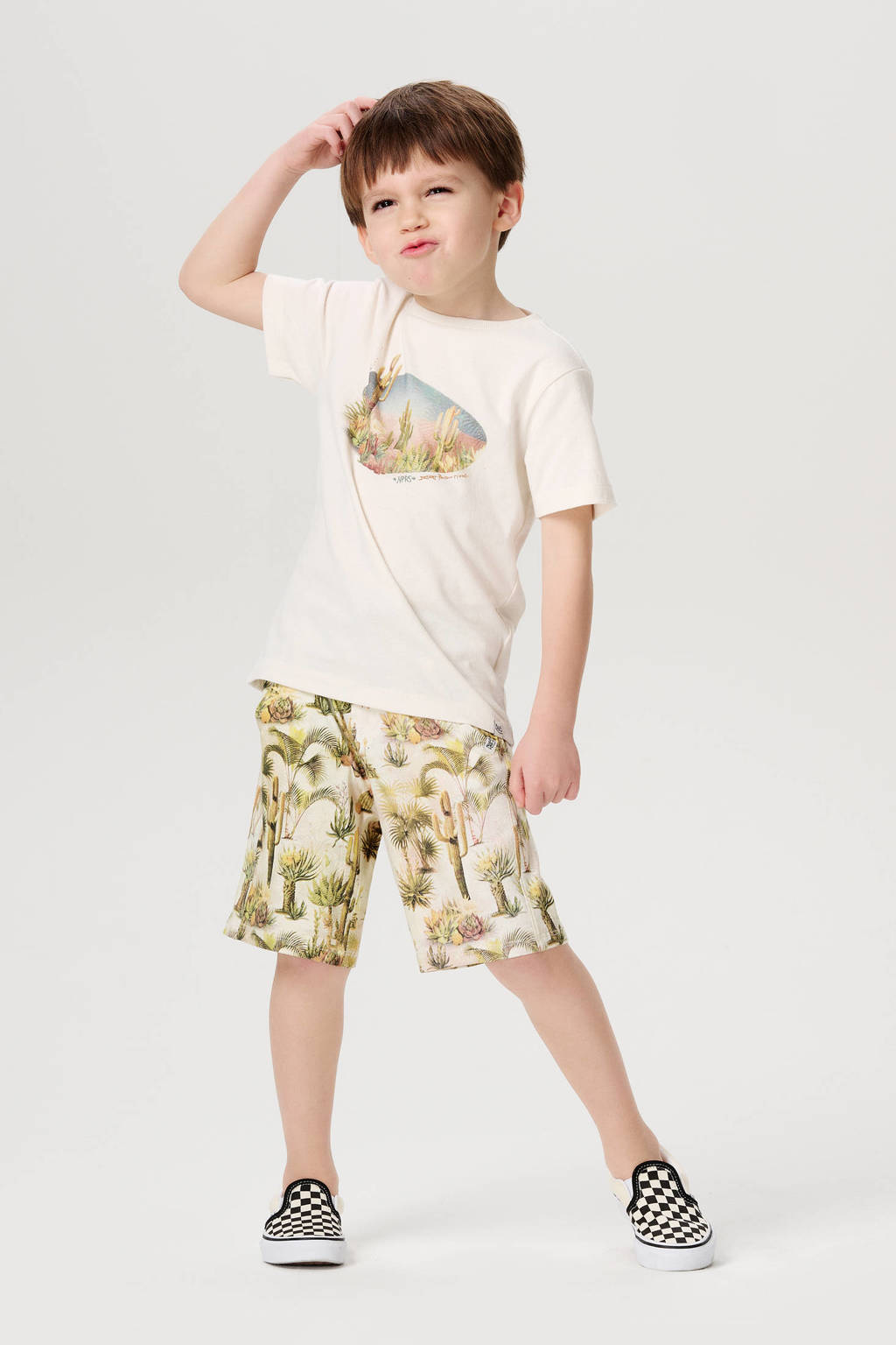 Noppies T-shirt Darby met printopdruk wit